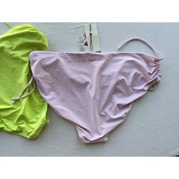 2 Lot Calia by Carrie Underwood bikini Swim Bottoms Size XL Ruched Green NEW - Picture 5 of 6